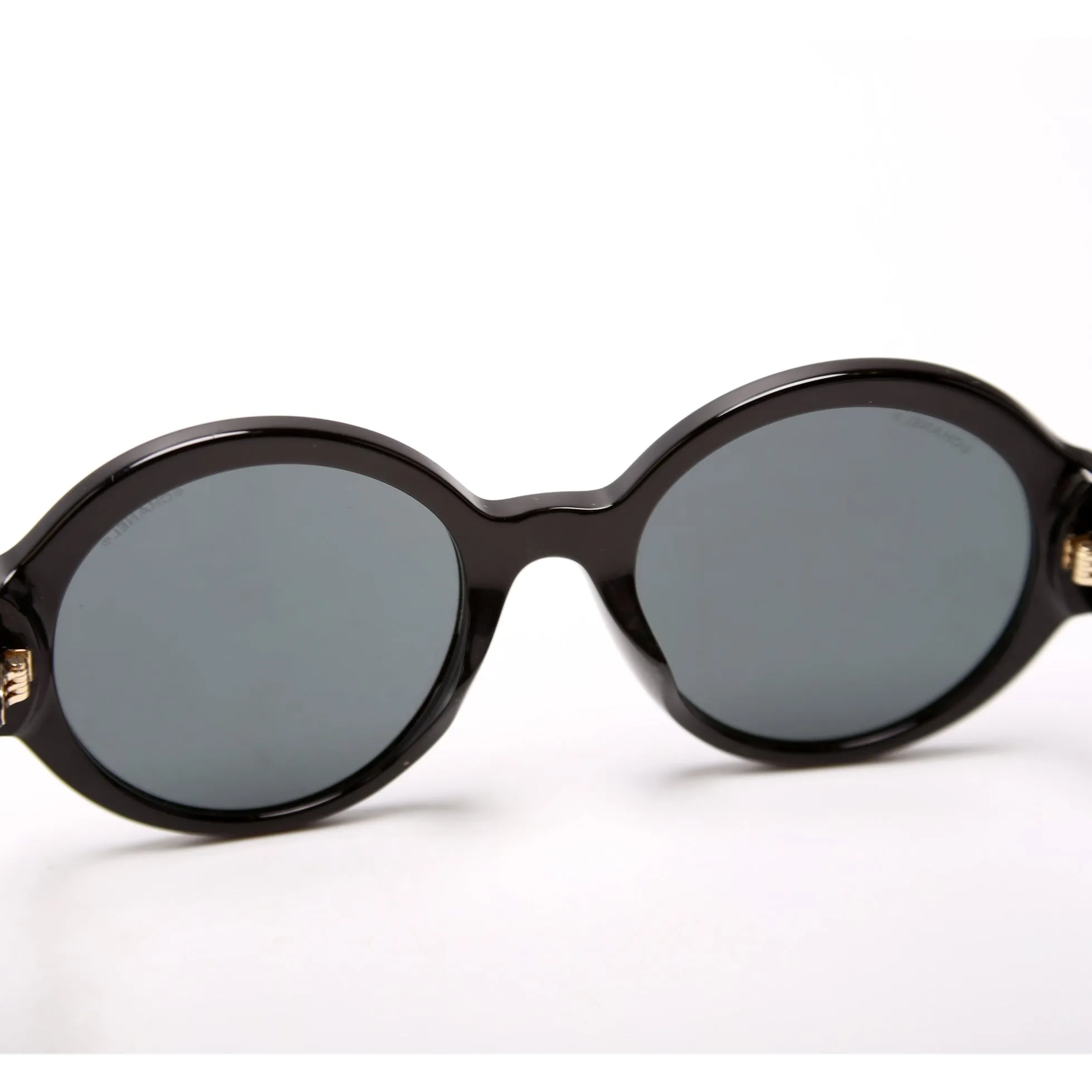 5410-A Round Sunglasses Black