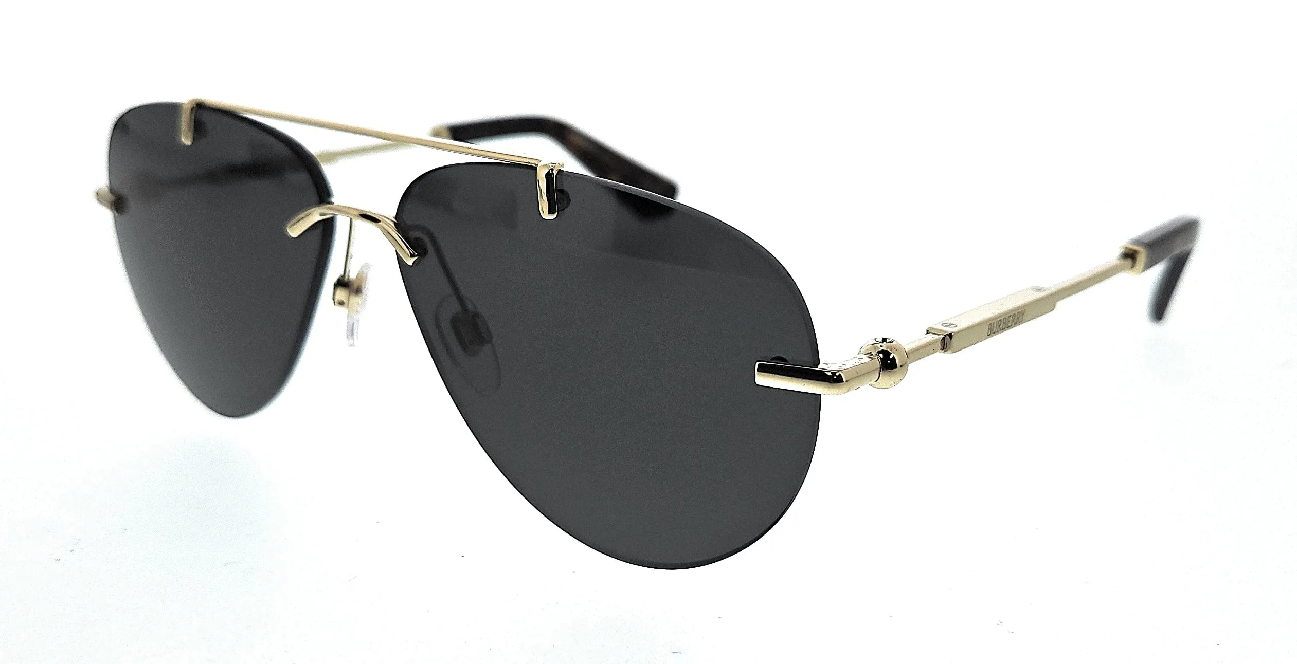 Burberry 0BE3151 110987 Light Gold Aviator Sunglasses