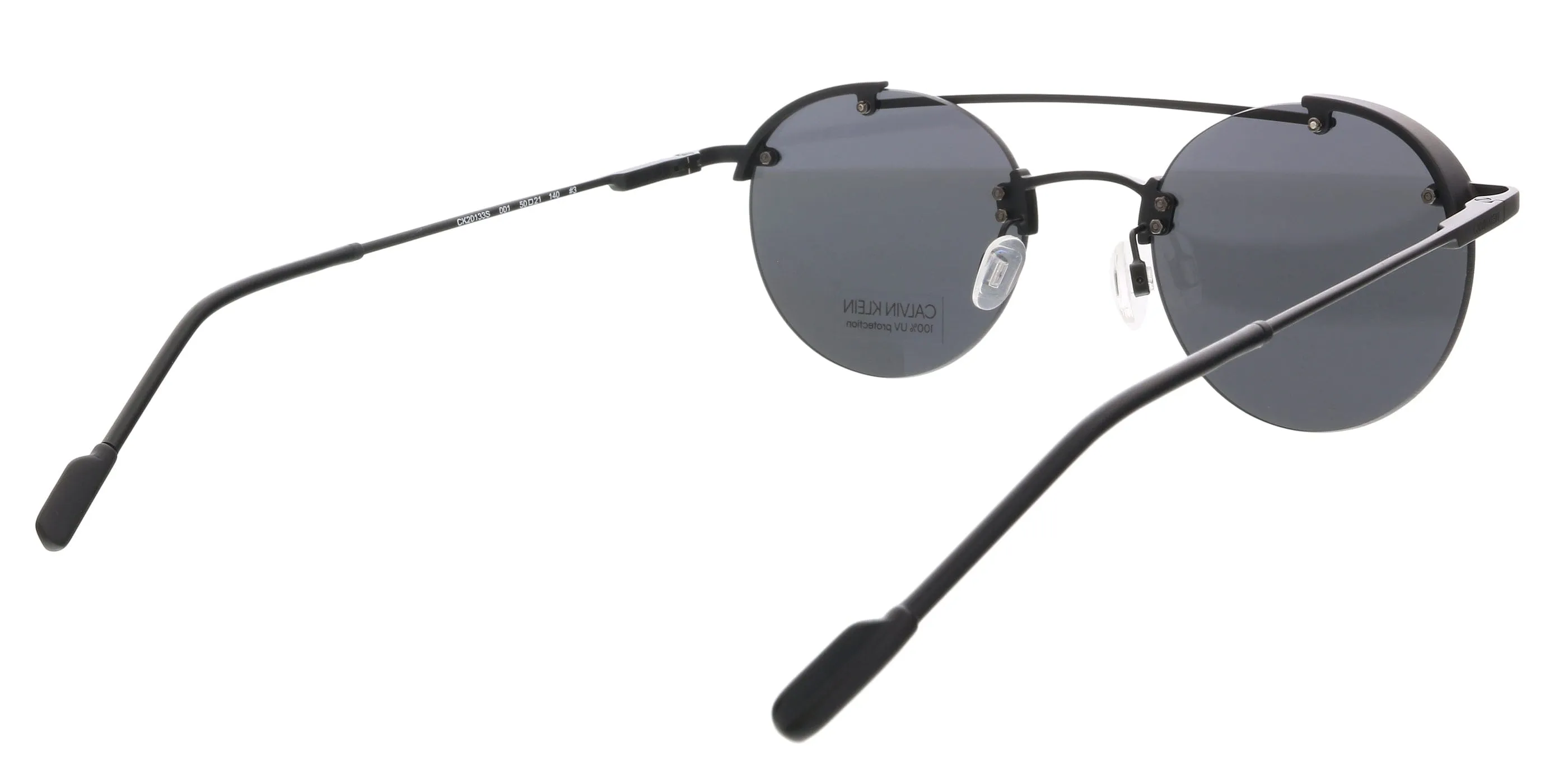 Calvin Klein CK20133S 45058 Matte Black Round Sunglasses