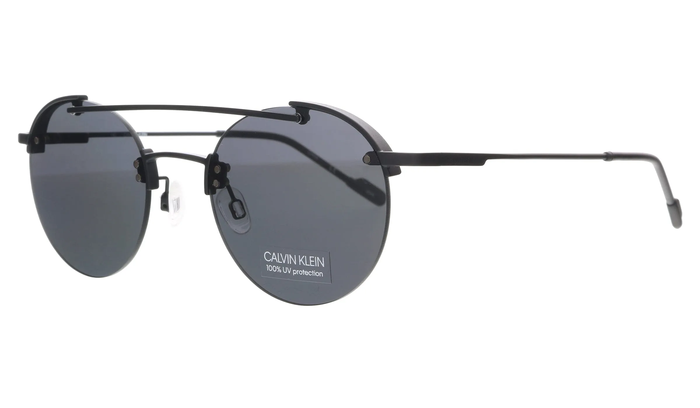 Calvin Klein CK20133S 45058 Matte Black Round Sunglasses