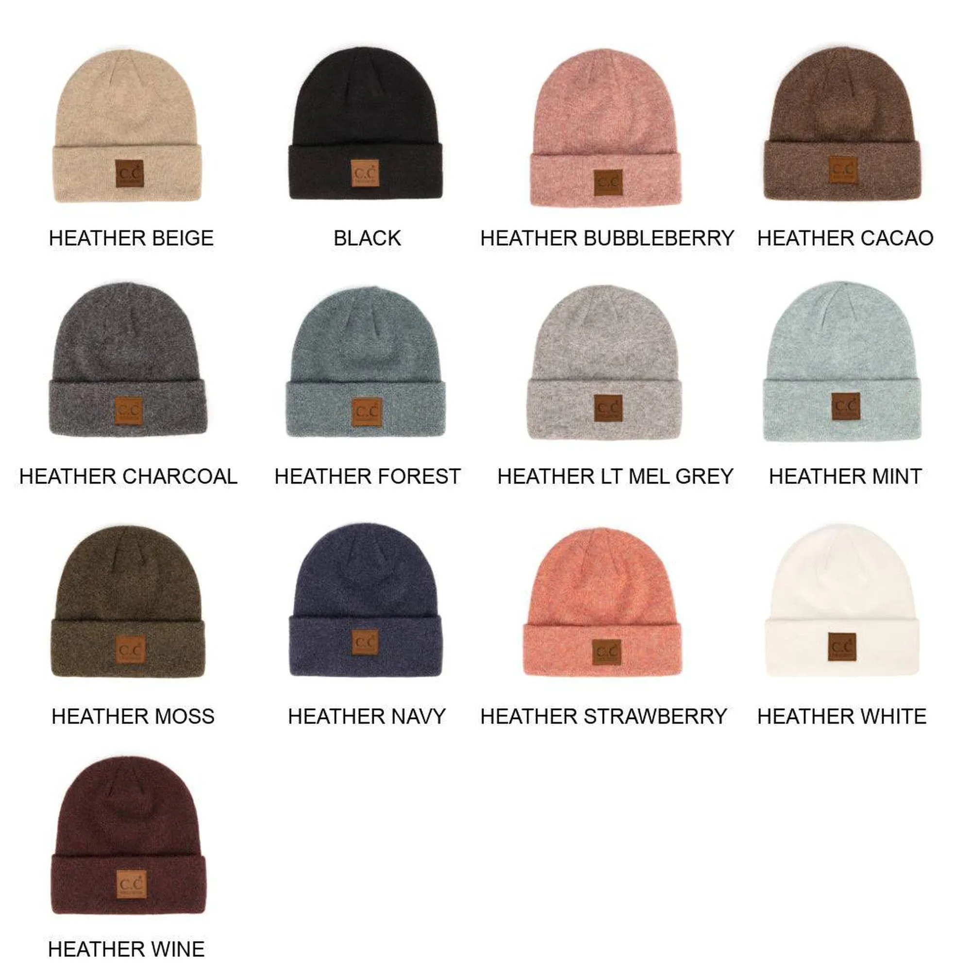 CC Beanie Heather Knit Basic