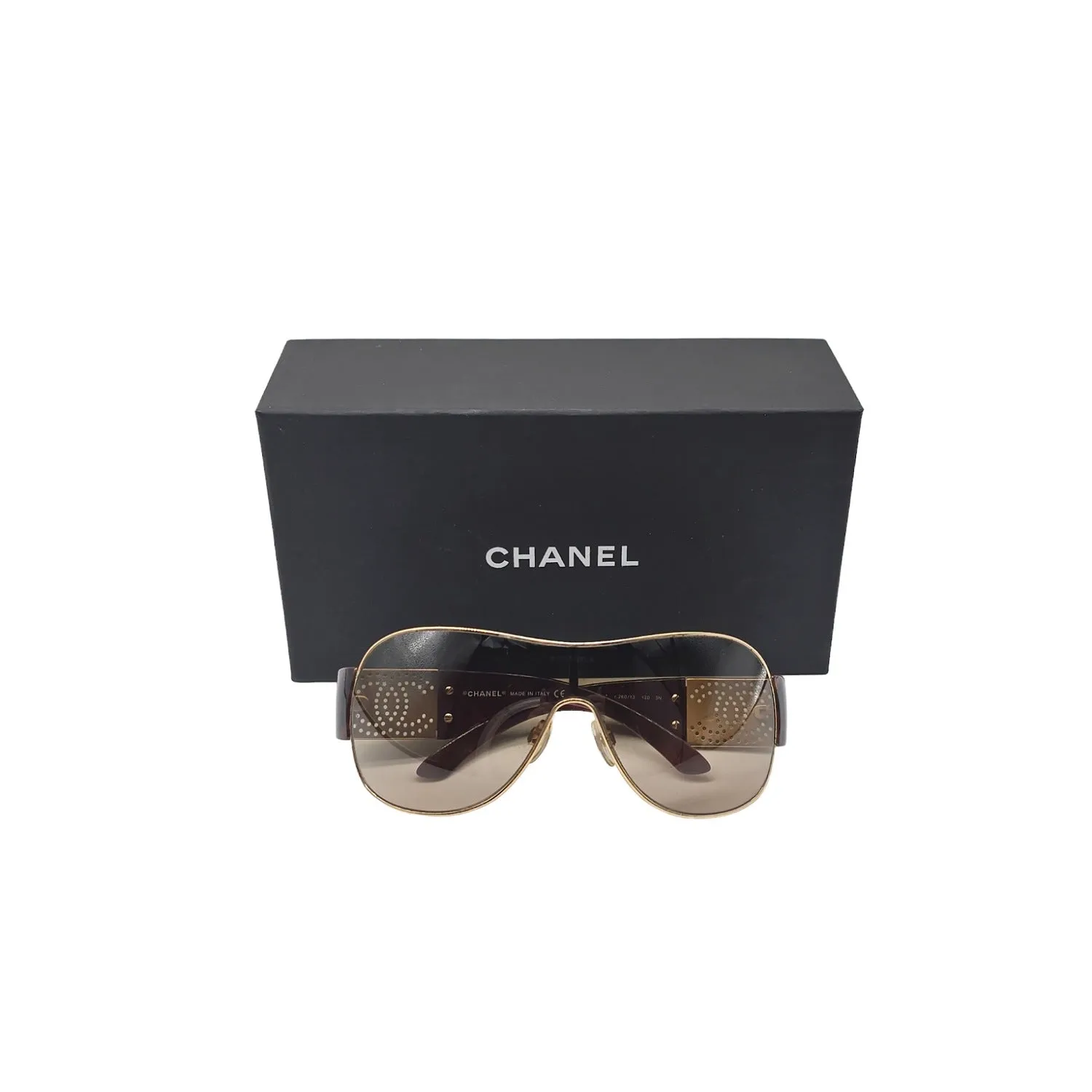 Chanel 4154 CC Shield Aviator Sunglasses