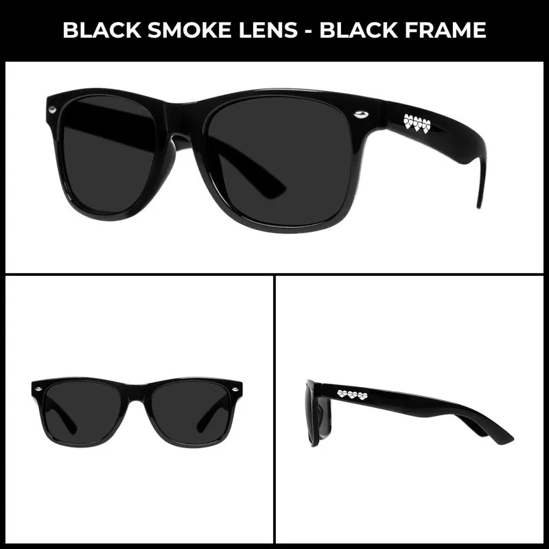Eye Love Shadez | 80s Vintage Festival Sunglasses | All black