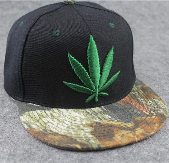 Fashion Weed Leaf Snapback Caps BC007