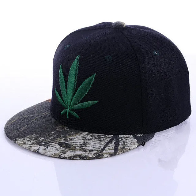 Fashion Weed Leaf Snapback Caps BC007