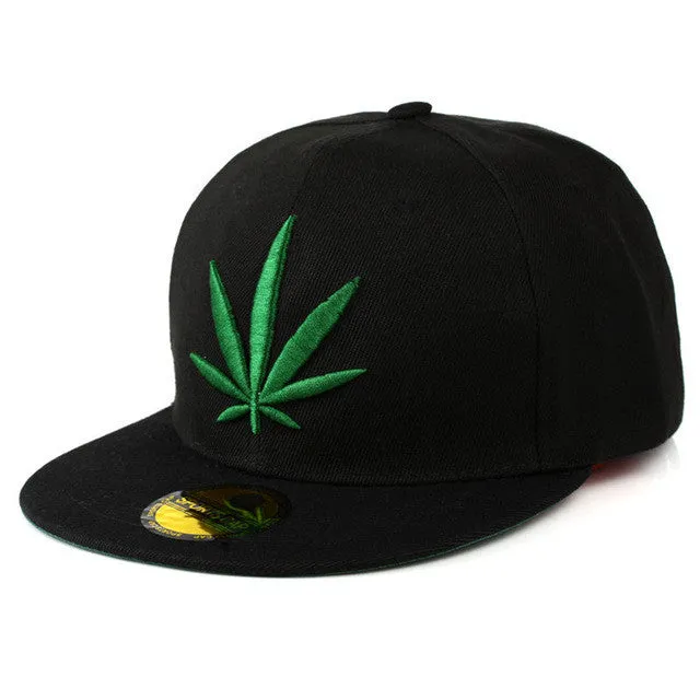 Fashion Weed Leaf Snapback Caps BC007
