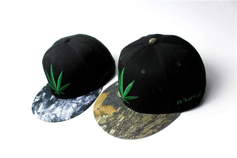 Fashion Weed Leaf Snapback Caps BC007