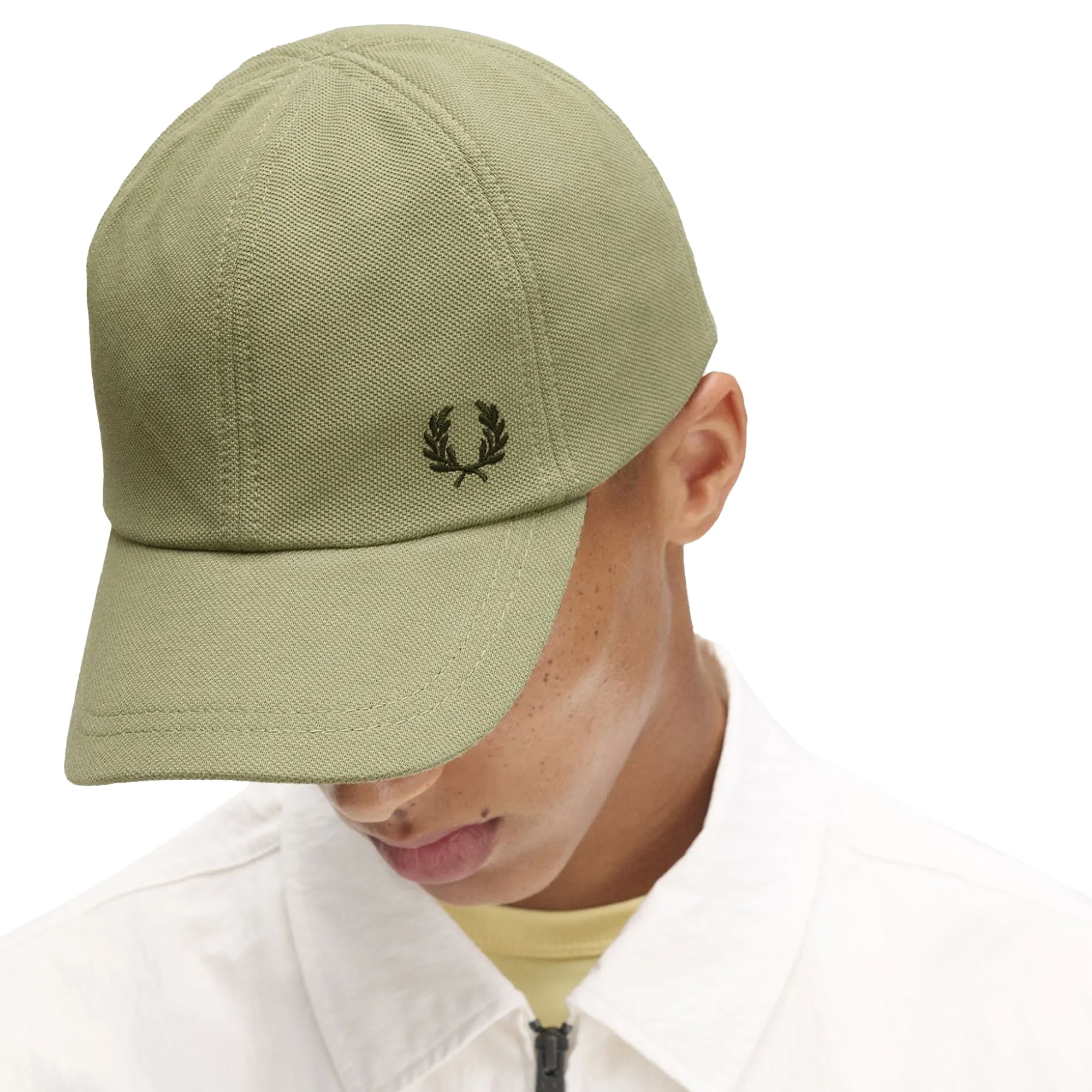 Fred Perry Classic Piqué Cap Olive Mint/Night Green