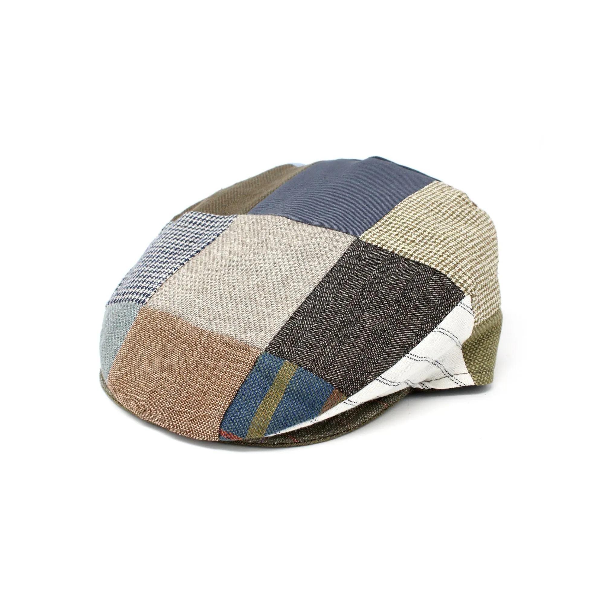 Hanna Patchwork Linen Vintage Cap