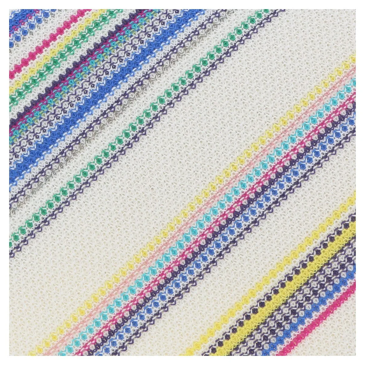 Missoni U0759 Cream/Orange Bar Code Pure Silk Tie