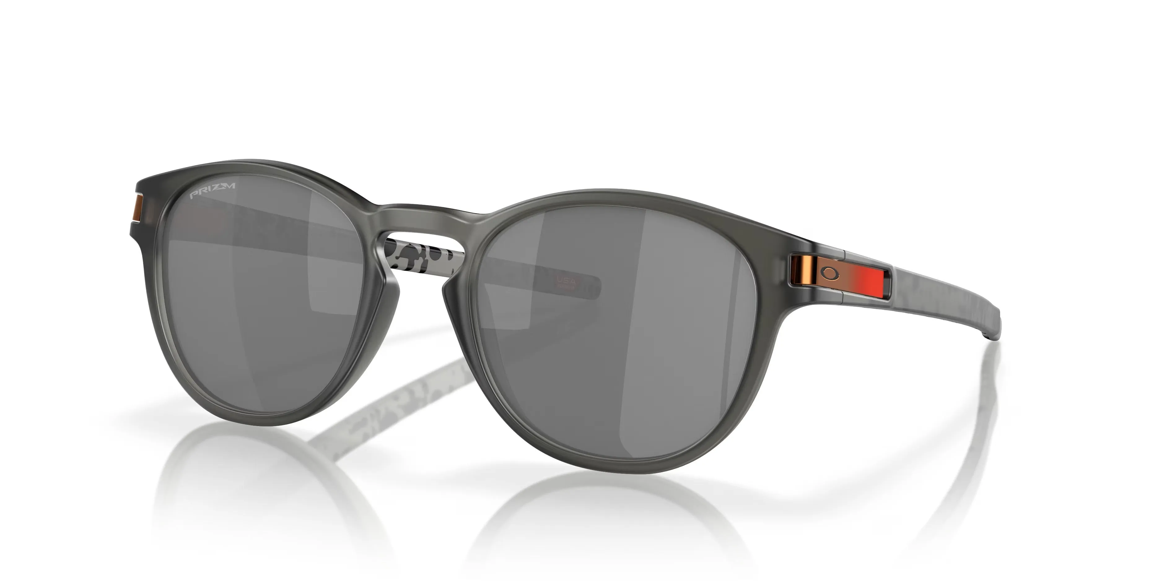 Oakley 0OO9265 926566 Latch Full Rim Matte Grey Smoke Round Sunglasses