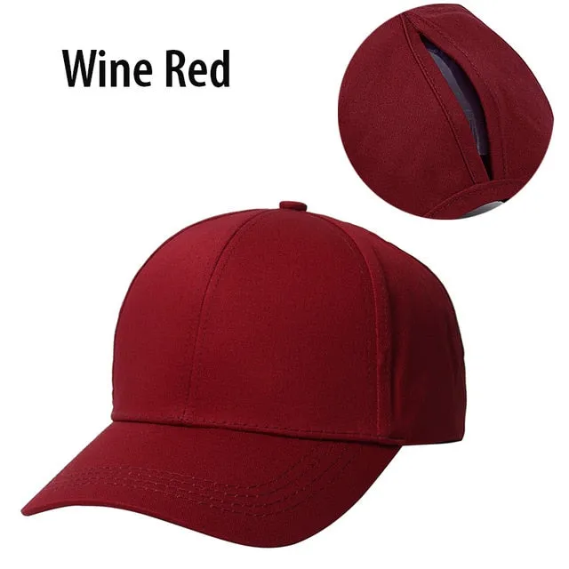Ponytail Baseball Cap Women