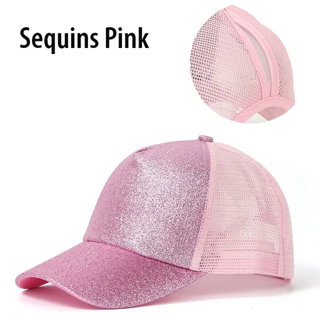 Ponytail Baseball Cap Women