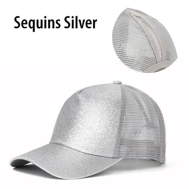 Ponytail Baseball Cap Women