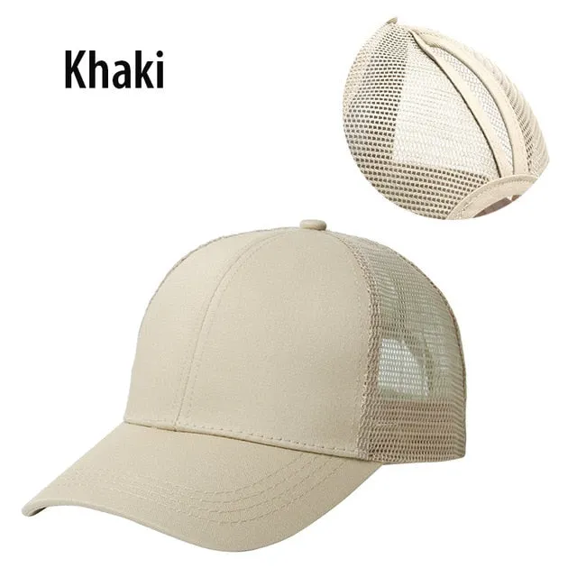 Ponytail Baseball Cap Women