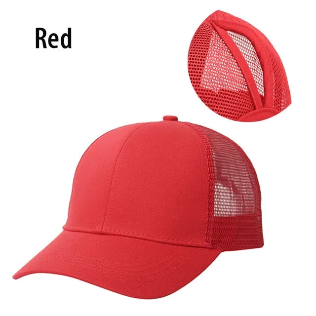 Ponytail Baseball Cap Women