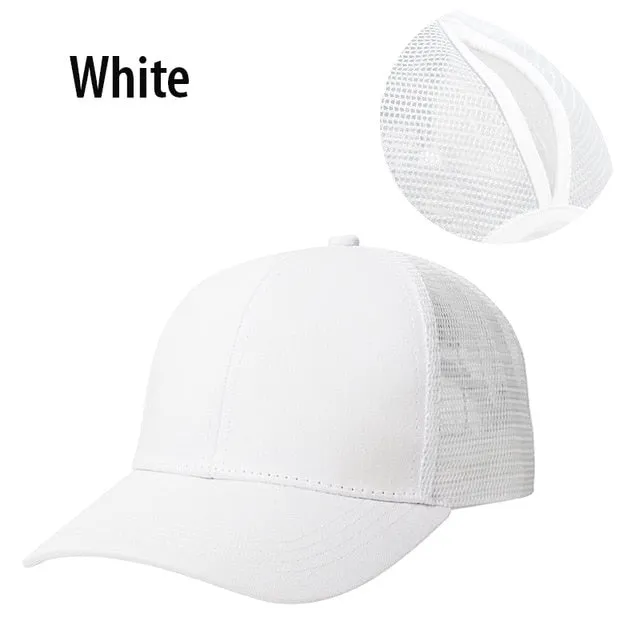 Ponytail Baseball Cap Women