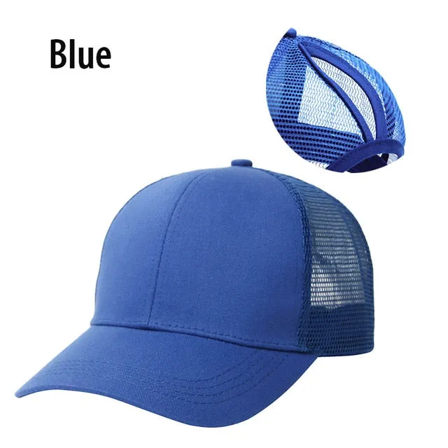 Ponytail Baseball Cap Women
