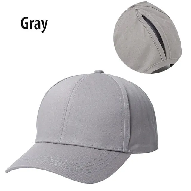 Ponytail Baseball Cap Women