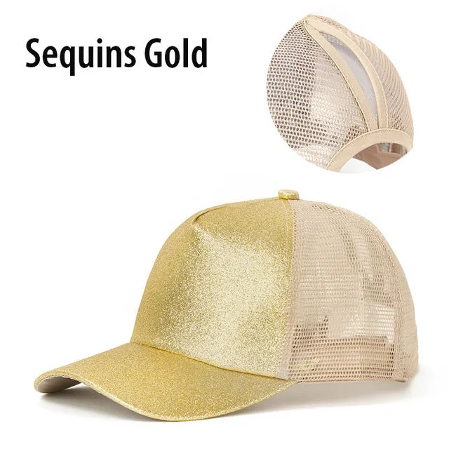 Ponytail Baseball Cap Women