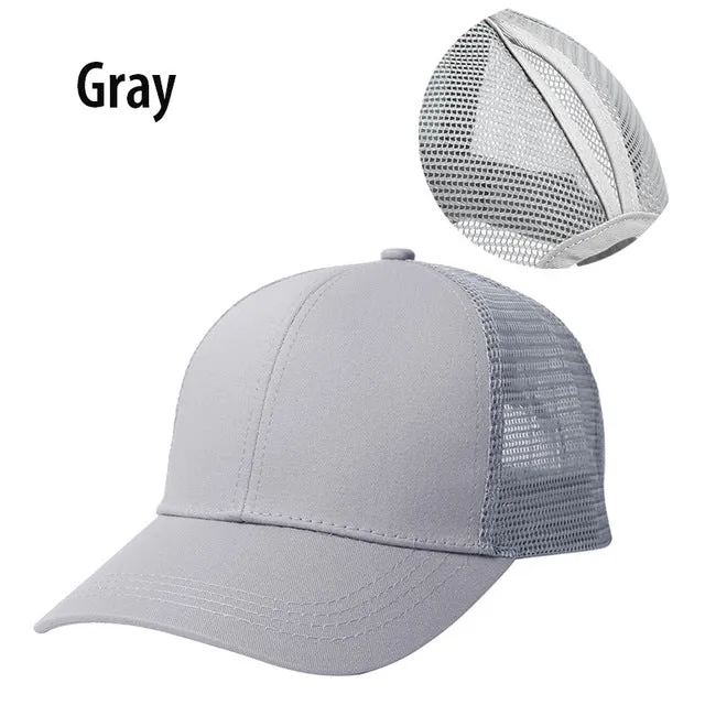 Ponytail Baseball Cap Women