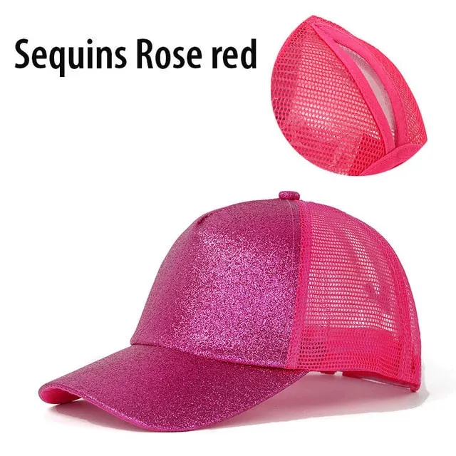 Ponytail Baseball Cap Women