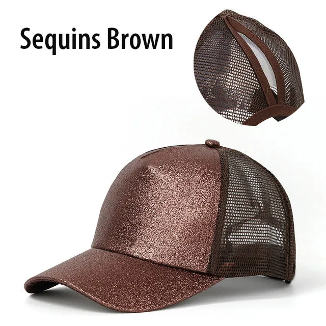 Ponytail Baseball Cap Women