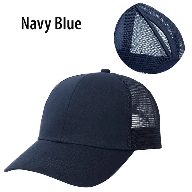 Ponytail Baseball Cap Women