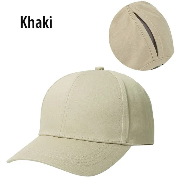 Ponytail Baseball Cap Women
