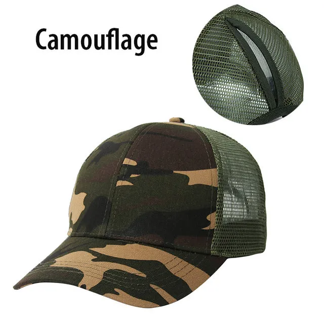 Ponytail Baseball Cap Women