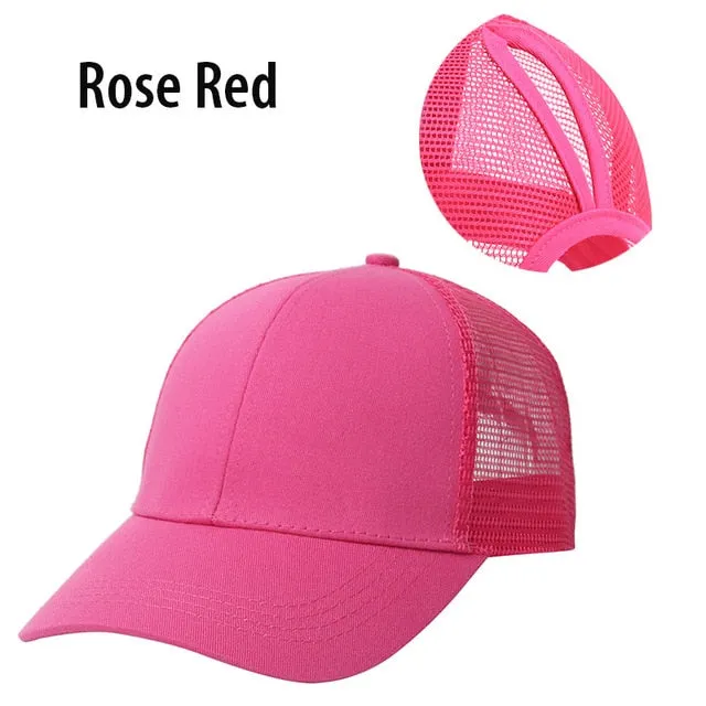Ponytail Baseball Cap Women