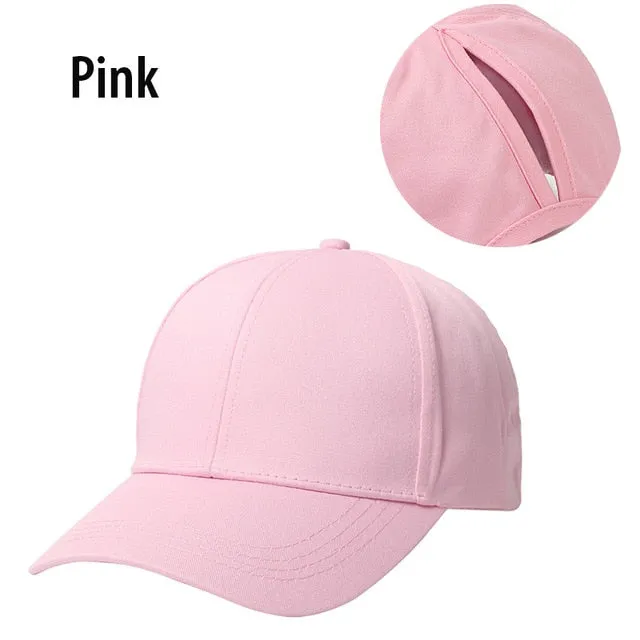Ponytail Baseball Cap Women