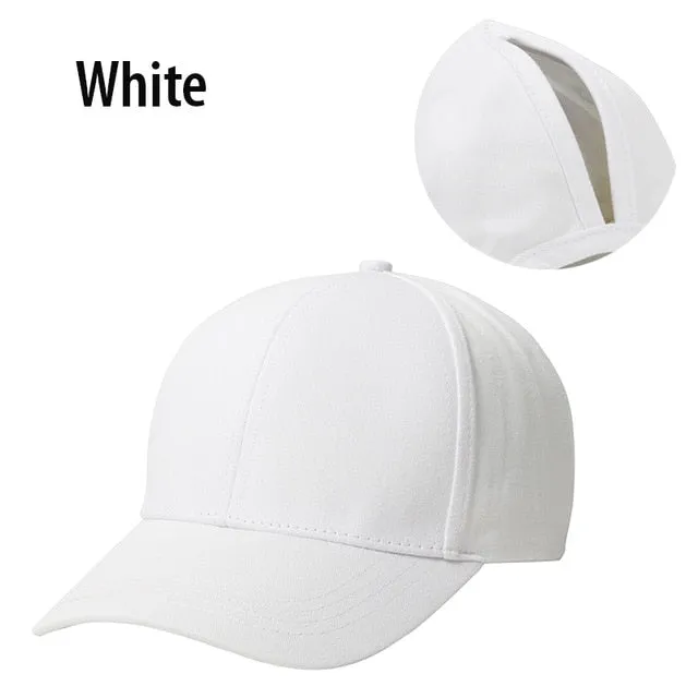 Ponytail Baseball Cap Women