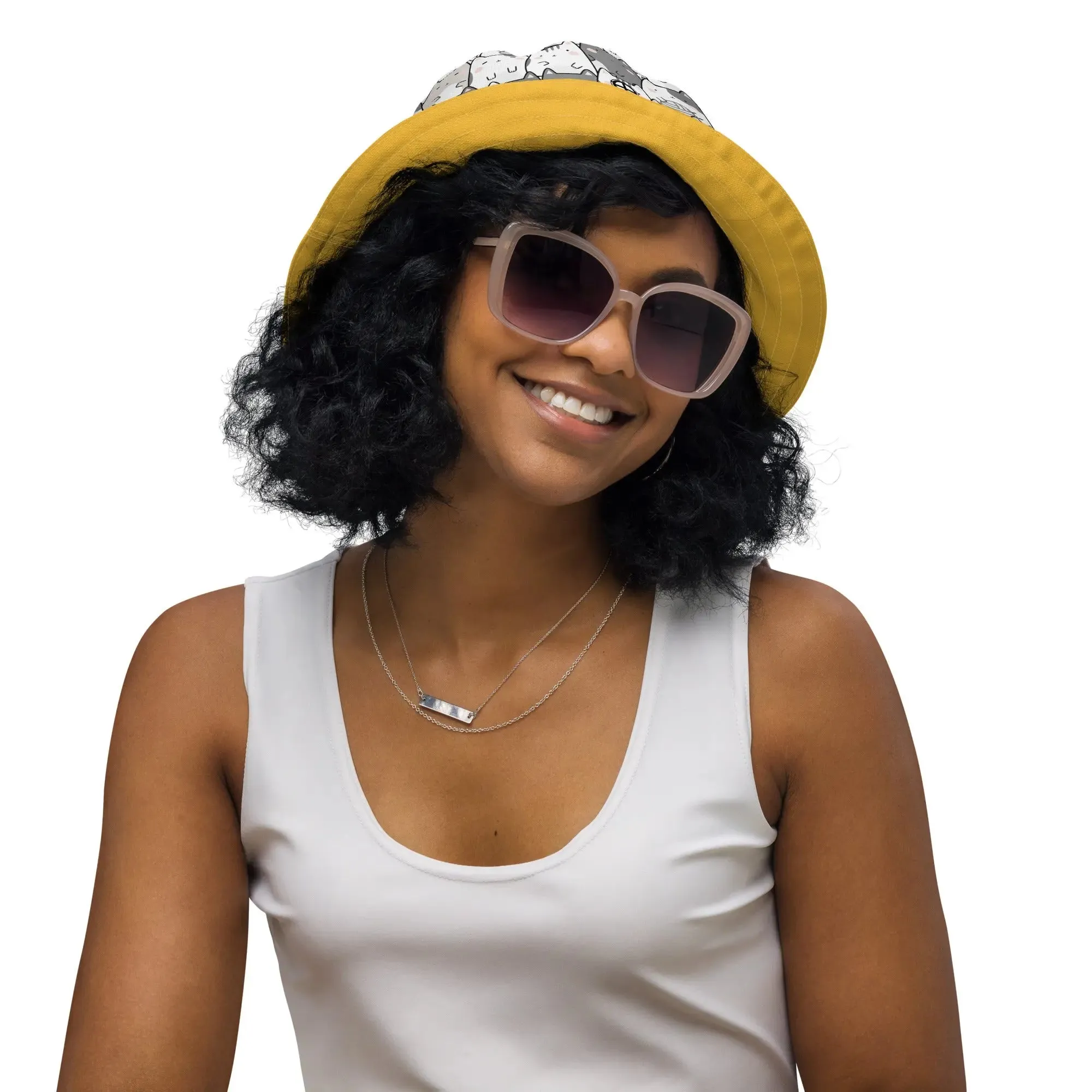 "Radiant Cats" - reversible Bucket Hat