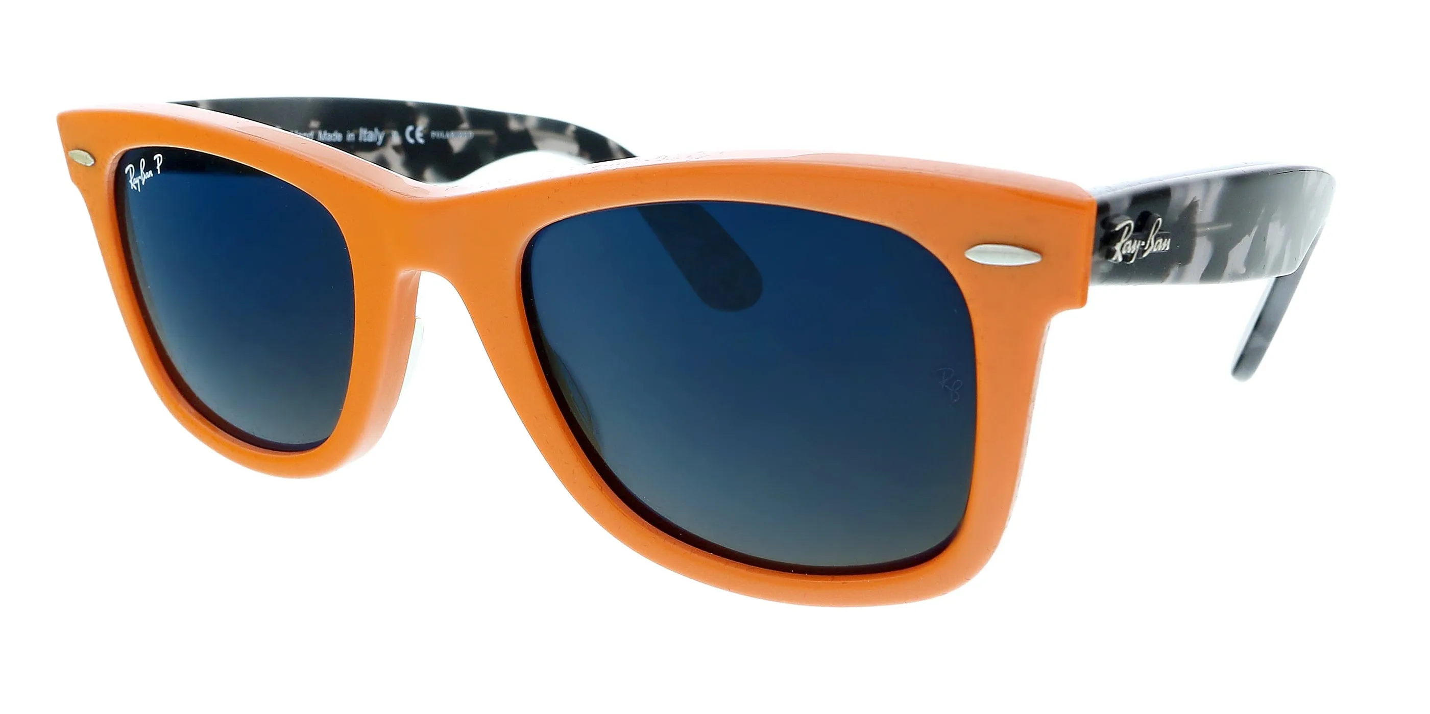 Ray-Ban 0RB2140 124252 Wayfarer Orange Square Sunglasses