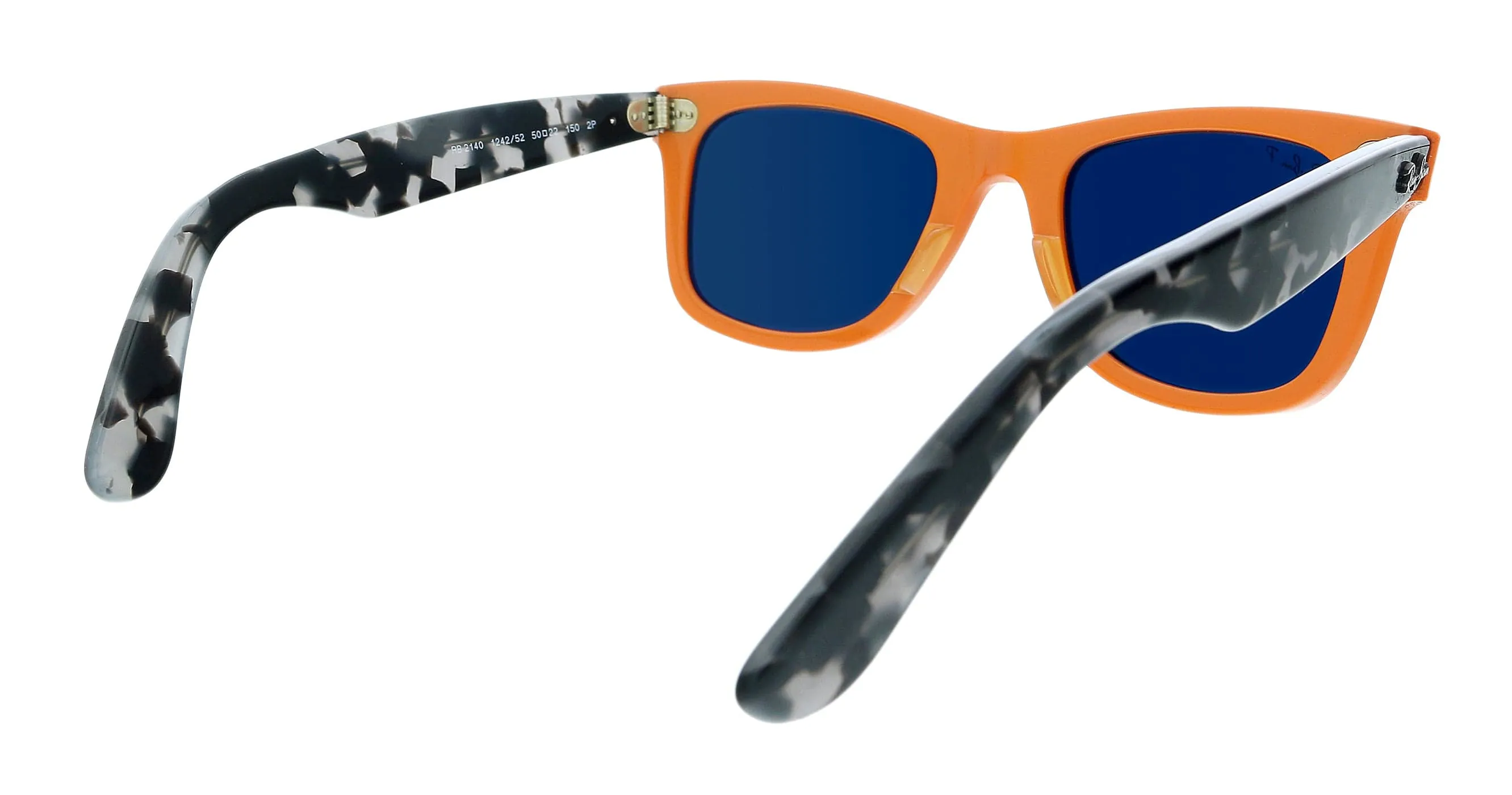 Ray-Ban 0RB2140 124252 Wayfarer Orange Square Sunglasses