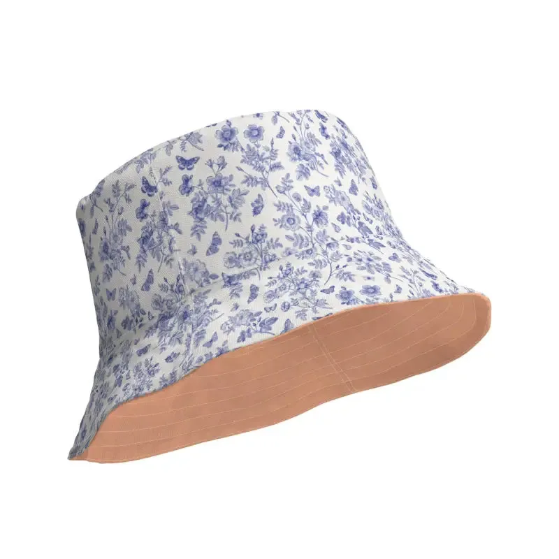Reversible Bliss for Your Head with Solid Peach and Floral Fun