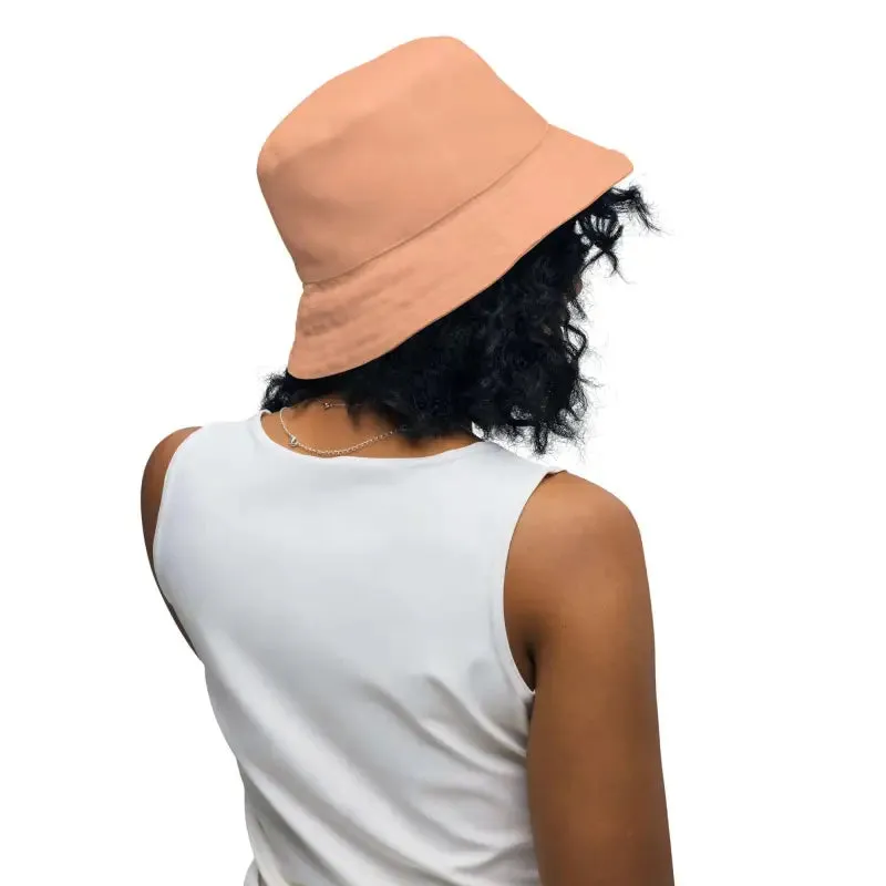 Reversible Bliss for Your Head with Solid Peach and Floral Fun