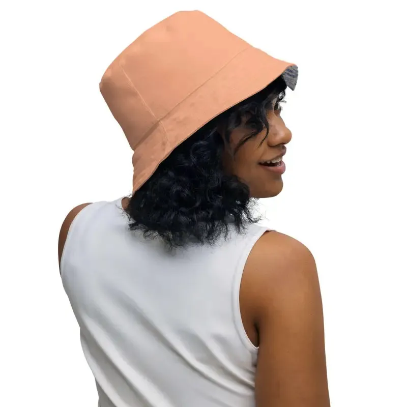 Reversible Bliss for Your Head with Solid Peach and Floral Fun