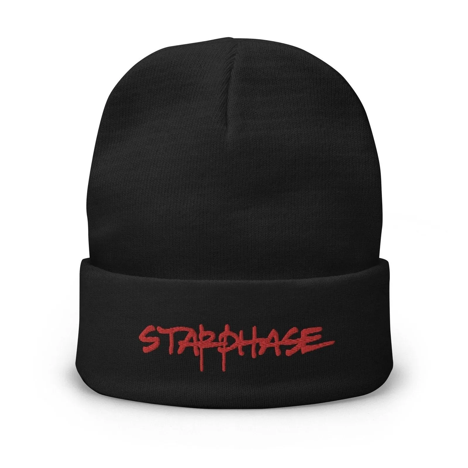 Starphase Embroidered Cotton Beanie
