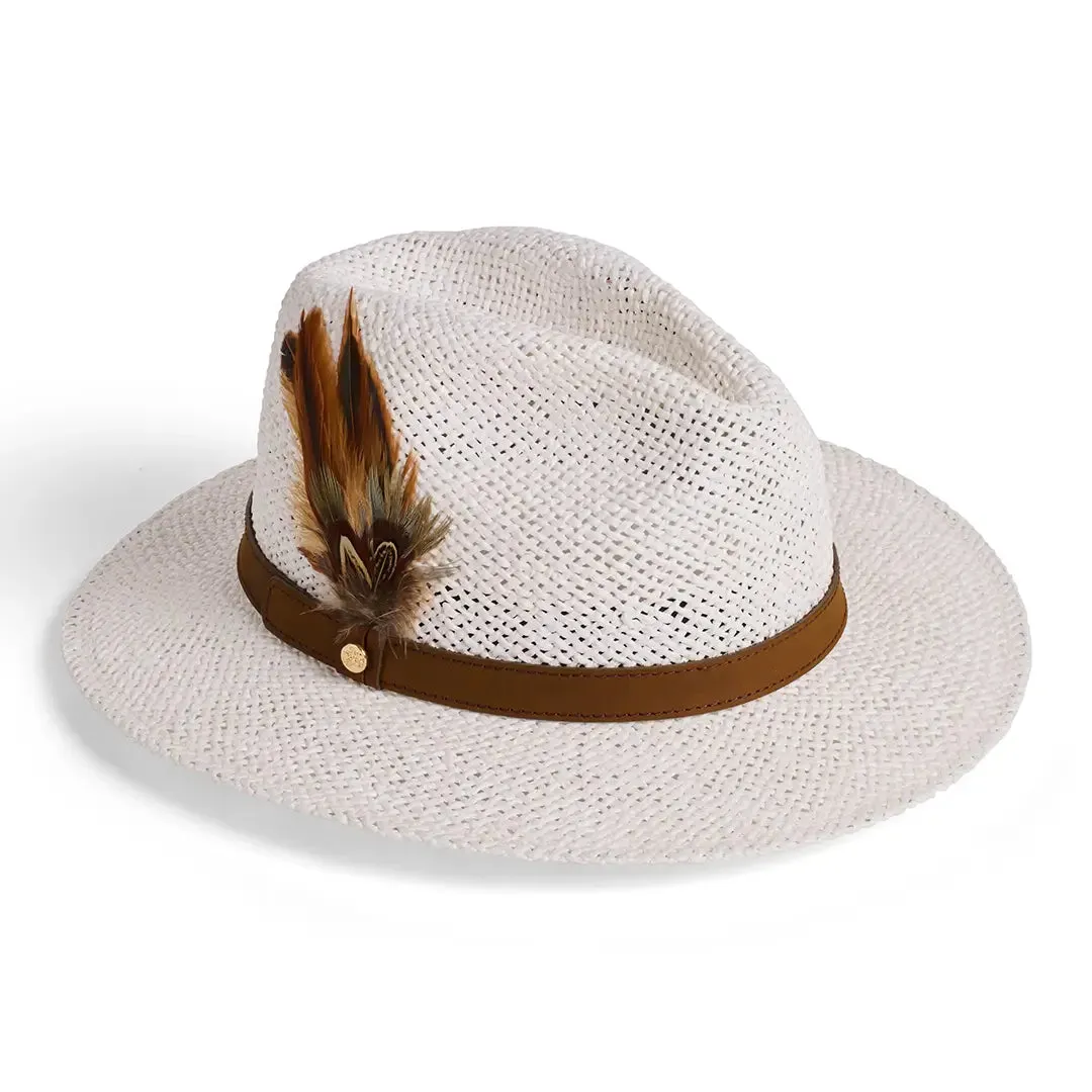 Tatton Ladies Fedora - White by Failsworth