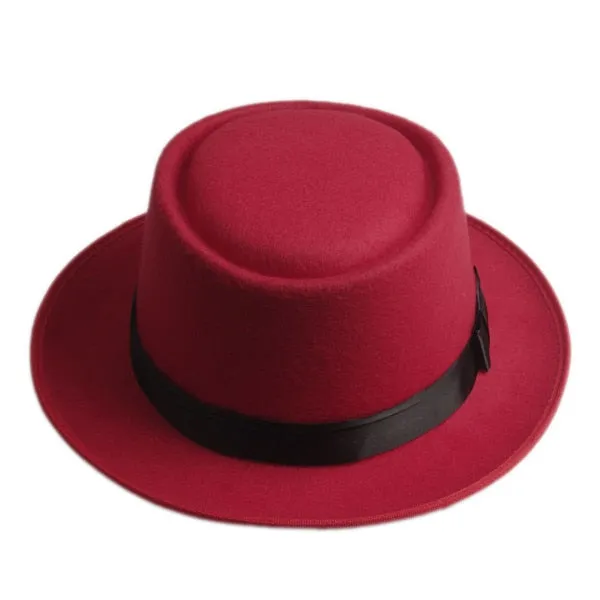 Unisex Felt Pork Pie