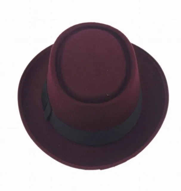 Unisex Felt Pork Pie