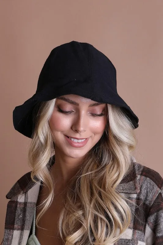 Urban Cotton Bucket Hat with Wired Brim